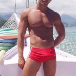 Muscled Sailor Posing On The Boat